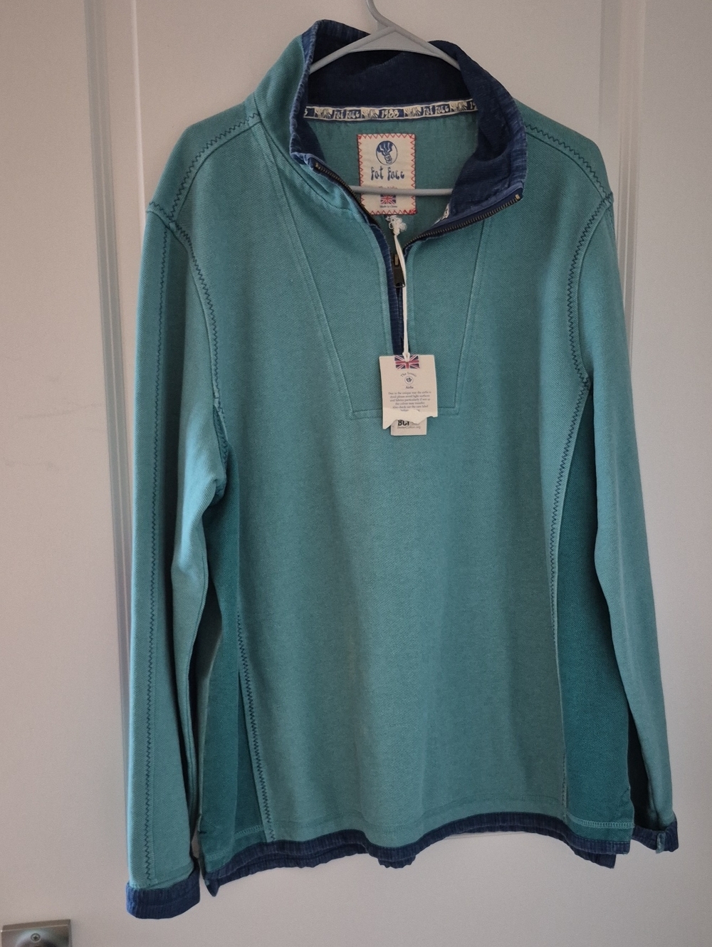 Fat Face Airlie 1/4 Zip Sweatshirt Mens XL Nwt